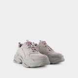 Triple S Sneakers - Balenciaga - Synthetic - Grey