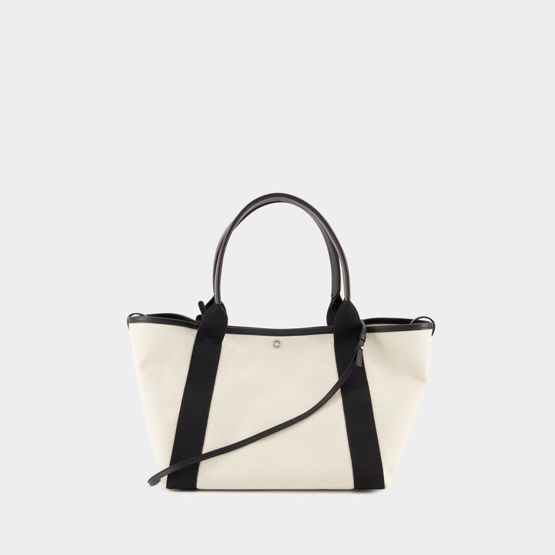 Navy Revamp M Shopper Bag - Balenciaga - Leather - White