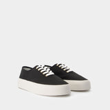 Lace Up Sneakers - Maison Kitsune - Cotton - Black