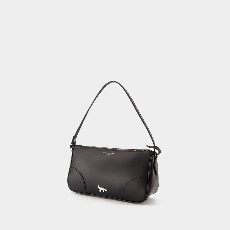 Boogie Baguette Shoulder Bag - Maison Kitsune - Leather - Black