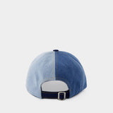 Denim 6p Cap - Maison Kitsune - Denim - Blue