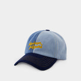 Denim 6p Cap - Maison Kitsune - Denim - Blue