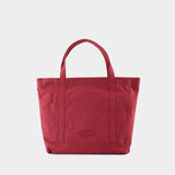 Fox Head Large Shopper Bag - Maison Kitsune - Leather - Red