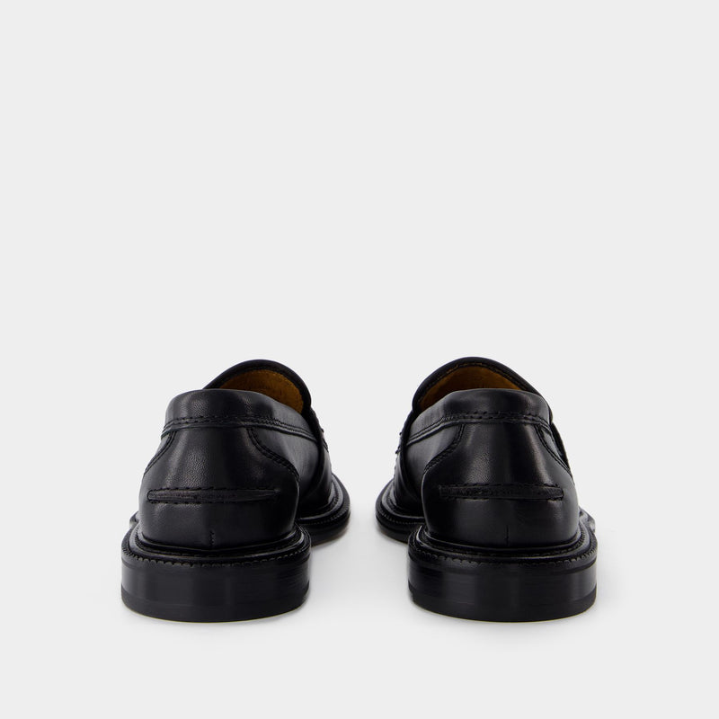 Loafers - Maison Kitsune - Leather - Black