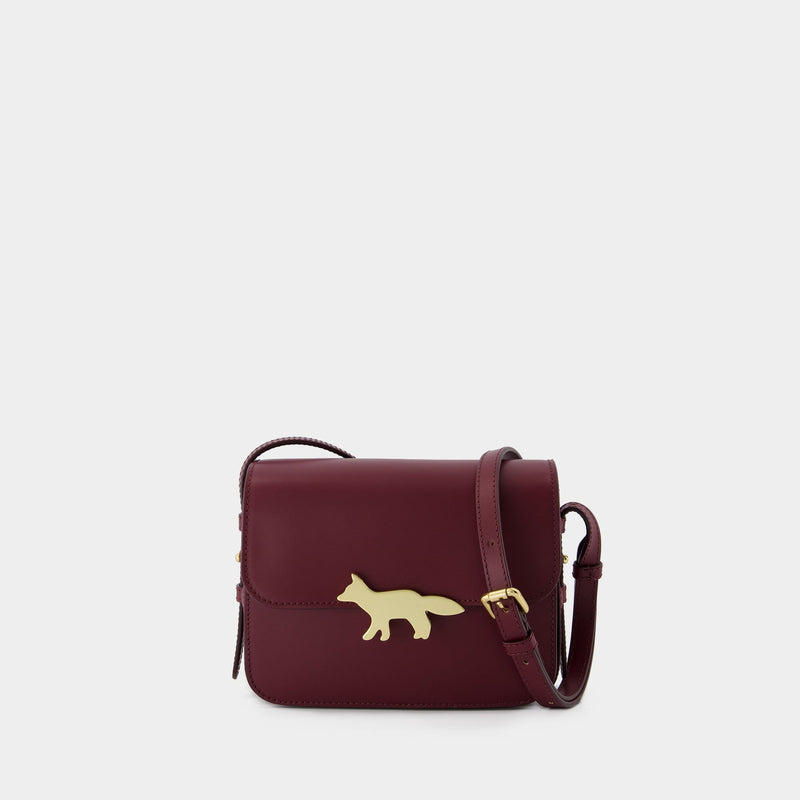 Edie Shoulder Bag - Maison Kitsune - Leather - Bordeau