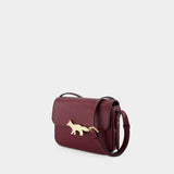 Edie Shoulder Bag - Maison Kitsune - Leather - Bordeau