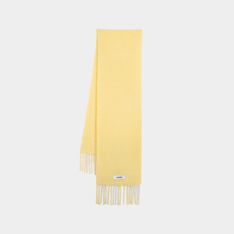 L
écharpe Carro Scarf - Jacquemus - Wool - Yellow