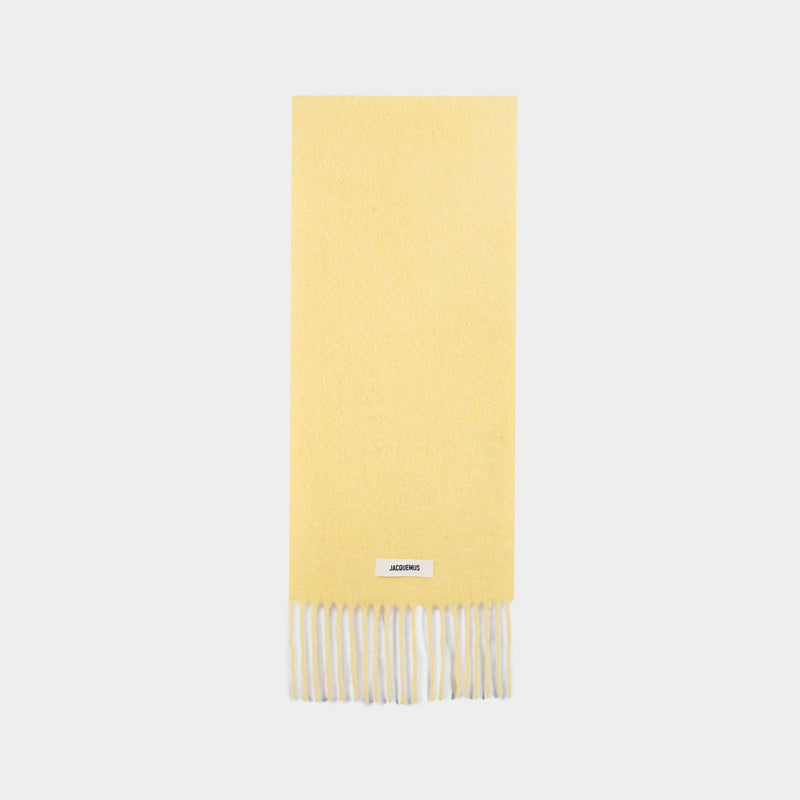 L
écharpe Carro Scarf - Jacquemus - Wool - Yellow