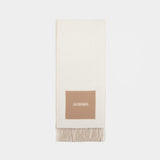 L
écharpe Rond Carre Scarf - Jacquemus - Wool - Beige