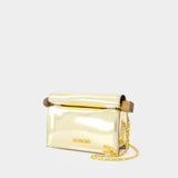 La Petite Pochette Rond C Clutch - Jacquemus - Leather - Gold