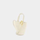 Le Petit Bambola Shopper Bag - Jacquemus - Leather - Ivory