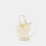 Le Petit Bambola Shopper Bag - Jacquemus - Leather - Ivory