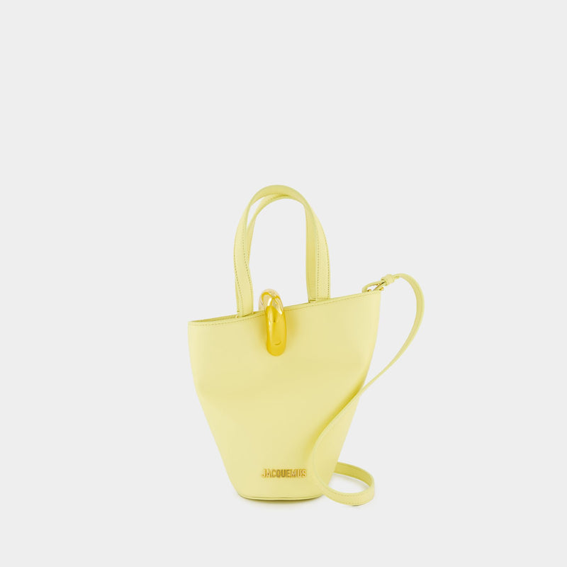 Le Petit Bambola Shopper Bag - Jacquemus - Leather - Pale Yellow