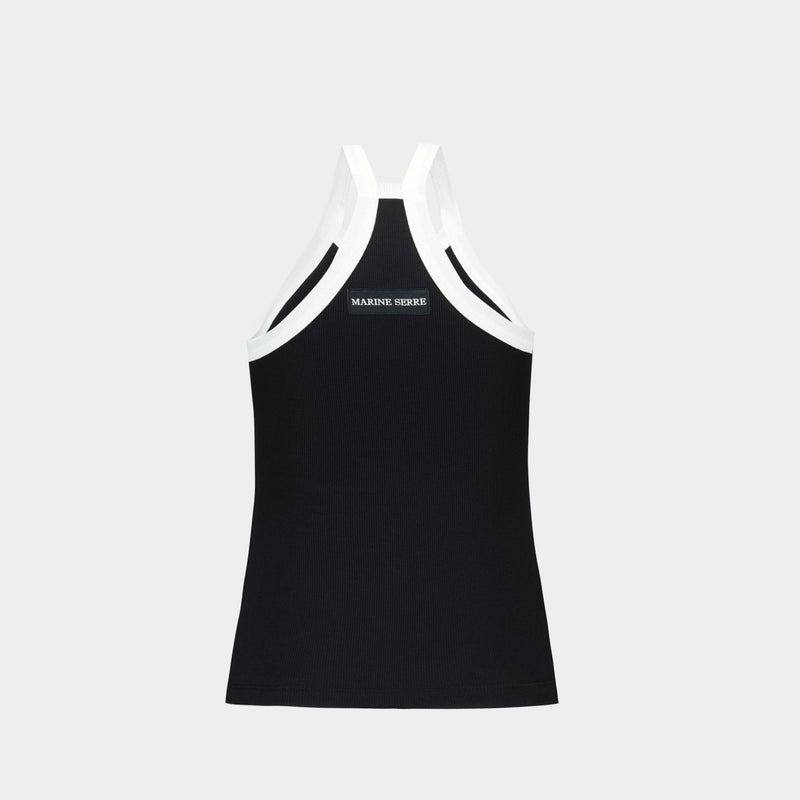 Rib 2x2 Tank Top - Marine Serre - Cotton - Black