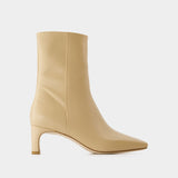 Tabitha Ankle Boots - Aeyde - Leather - Latte