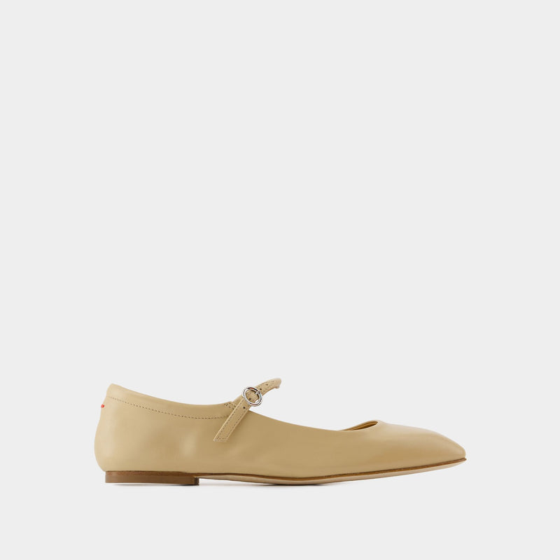 Uma Ballerinas - Aeyde - Leather - Latte