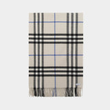 Giant Check Scarf - Burberry - Cashmere - Neutral