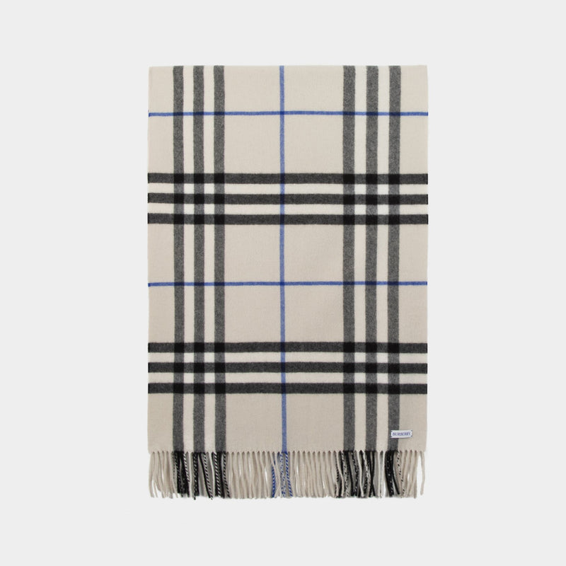 Giant Check Scarf - Burberry - Cashmere - Neutral