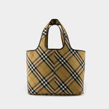 London Shopper Bag - Burberry - Cotton - Beige