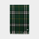 Giant Check Scarf - Burberry - Cashmere - Green