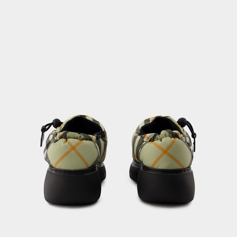 Pillow Low Mules - Burberry - Nylon - Beige