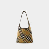 Small Shoulder Bag - Burberry - Cotton - Beige