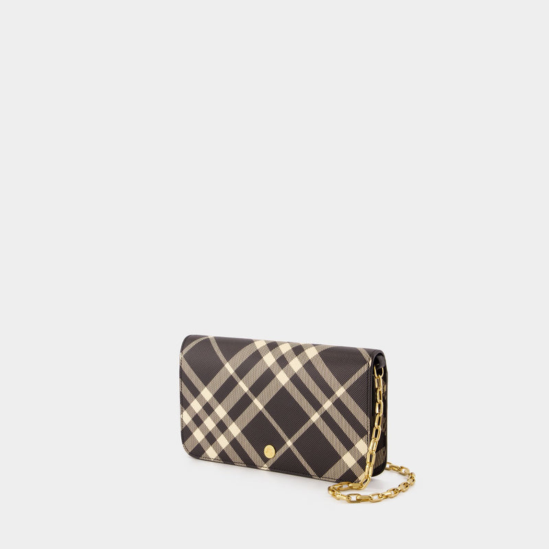 Bin Wallet On Chain - Burberry - Synthetic Leather - Black