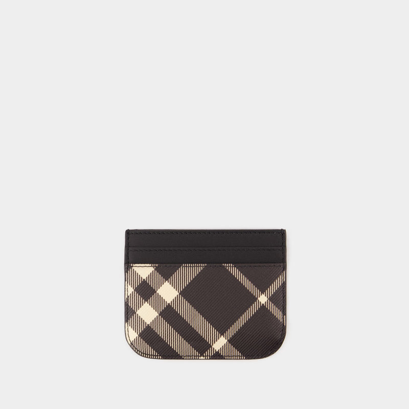 Sandon Bin Card Holder - Burberry - Synthetic Leather - Black