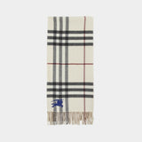 Ekd Giant Check Scarf - Burberry - Cashmere - Neutral