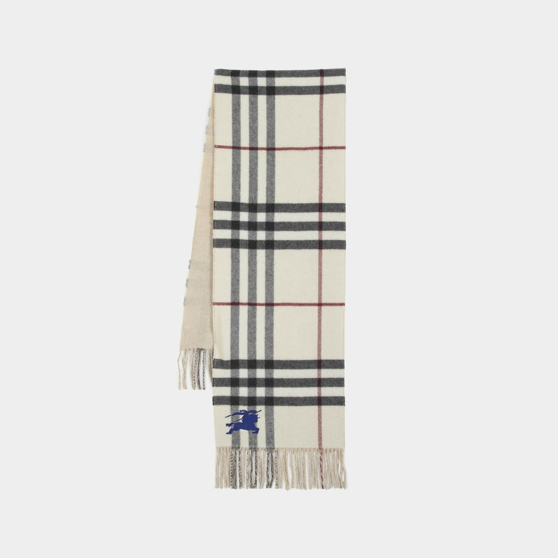 Ekd Giant Check Scarf - Burberry - Cashmere - Neutral