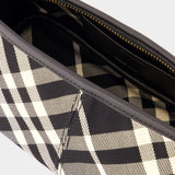 Simple Baguette Purse - Burberry - Cotton - Black