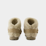 Snug boots - Burberry - Leather - Beige