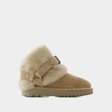 Snug boots - Burberry - Leather - Beige