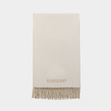 Knight Logo Scarf - Burberry - Cashmere - Beige