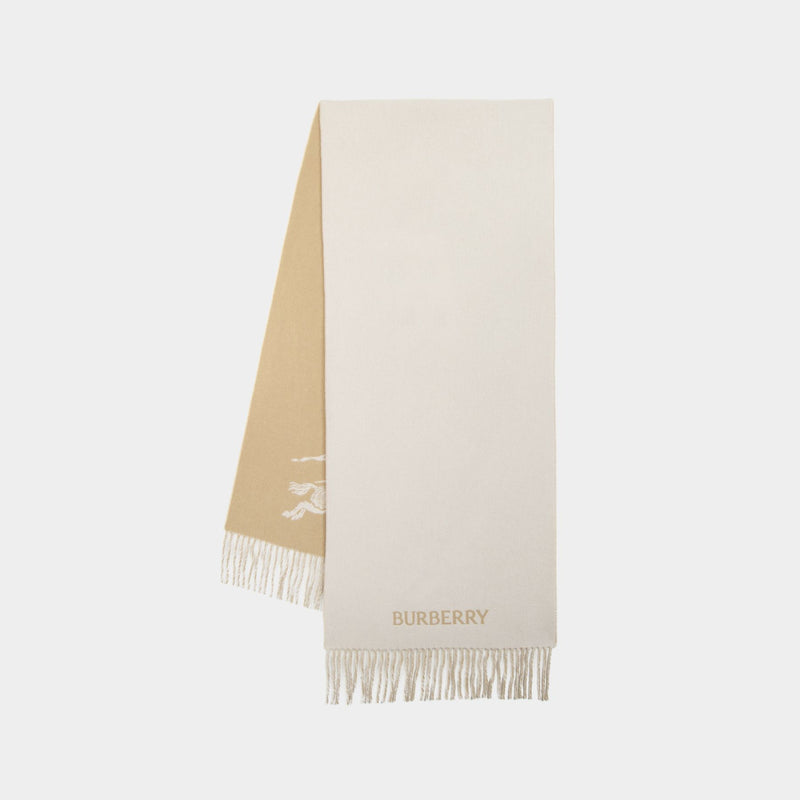 Knight Logo Scarf - Burberry - Cashmere - Beige