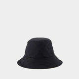 Tonal Bias Buket Hat - Burberry - Synthetic - Black