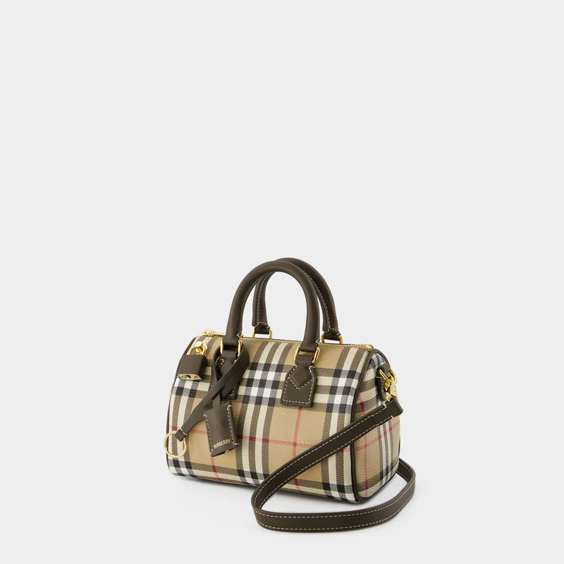 Bowling Mini Purse - Burberry - Cotton - Brown