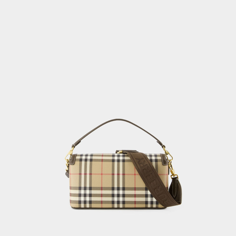 Small Note Purse - Burberry - Synthetic Leather - Brown