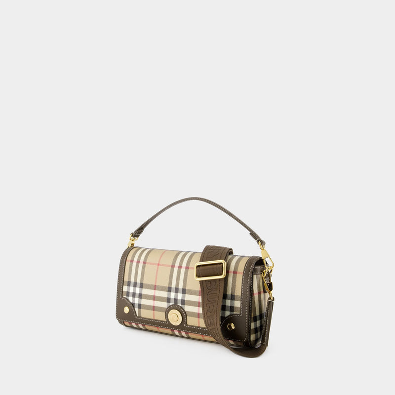 Small Note Purse - Burberry - Synthetic Leather - Brown