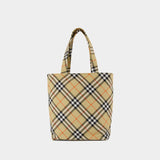 Classic Shopper Bag - Burberry - Synthetic - Beige