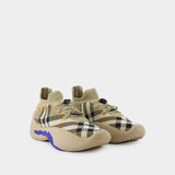 Neptune Sneakers - Burberry - Nylon - Beige