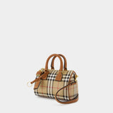 Mini Bowling Purse - Burberry - Synthetic Leather - Brown