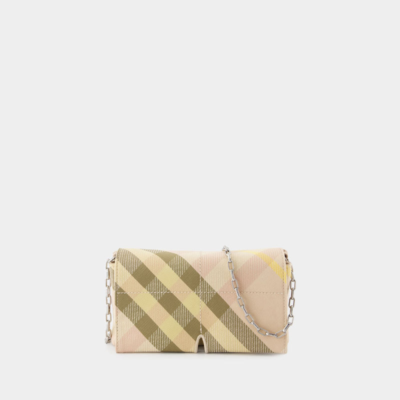 Snip Mini Wallet On Chain - Burberry - Synthetic - Pink