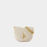 Small Rocking Wallet On Chain - Burberry - Leather - Beige