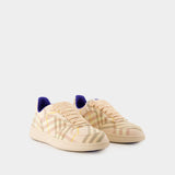 Terrace Chk Sneakers - Burberry - Linen - Pink