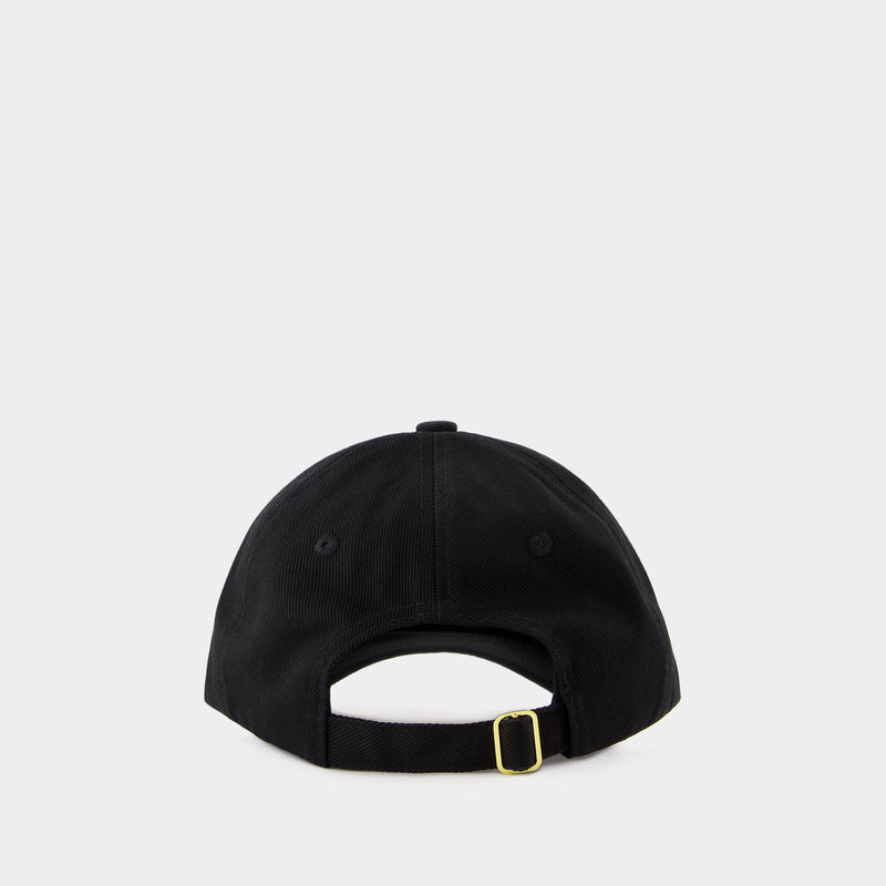 Crayon Temple Tennis Club Cap - Casablanca - Cotton - Black