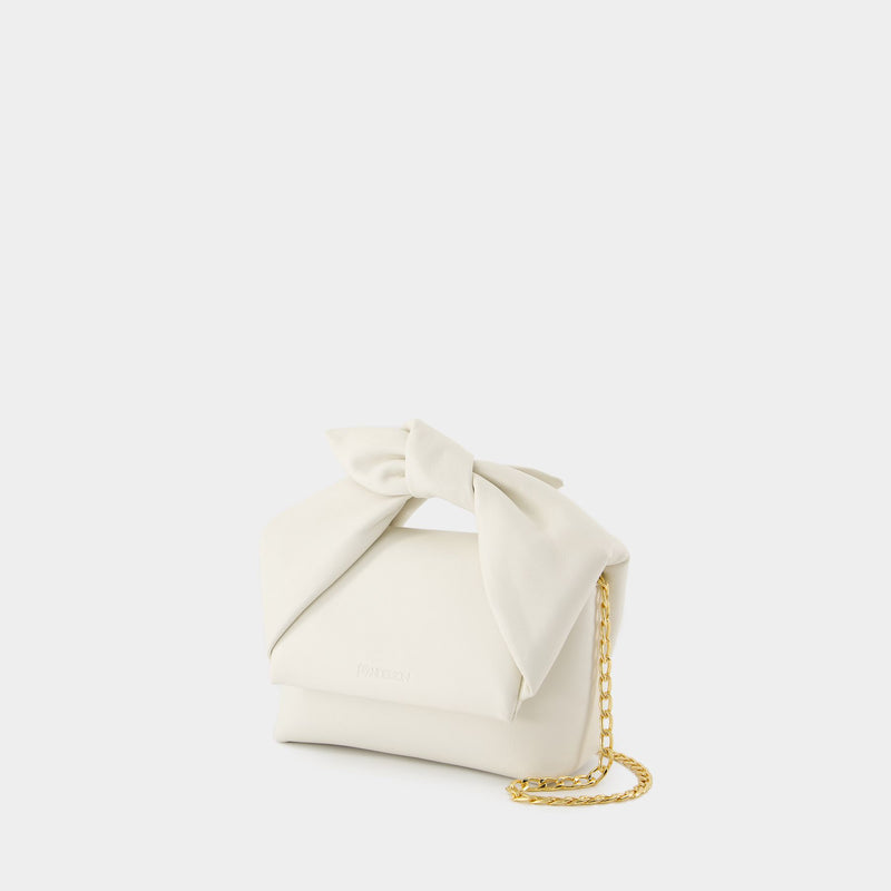 Bow Small Twister Crossbody - J.W. Anderson - Leather - White