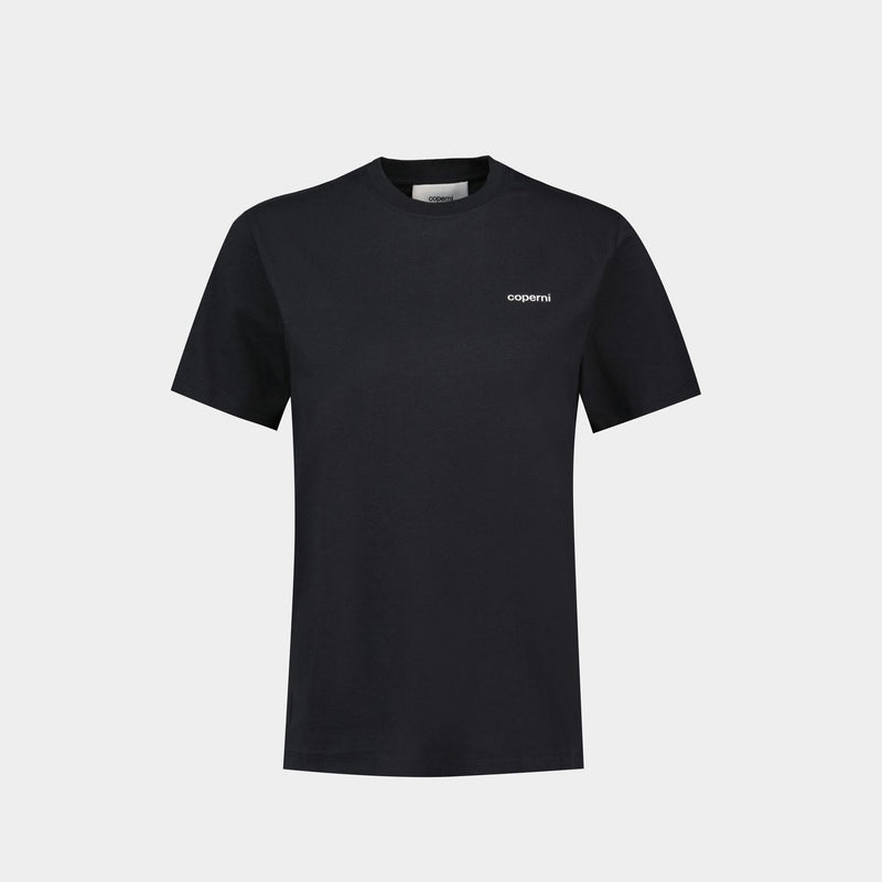 Logo Boxy T-Shirt - Coperni - Cotton - Black