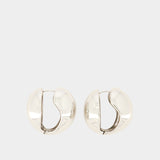 Xl Creole Earrings - Coperni - Metal - Silver