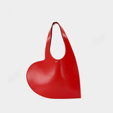 Mini Heart Shopper Bag - Coperni - Leather - Red